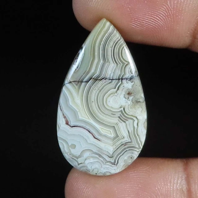 18.20Cts. 100% Naturel Crazy Lace Agate Poire Cabochon Pierres Précieuses...