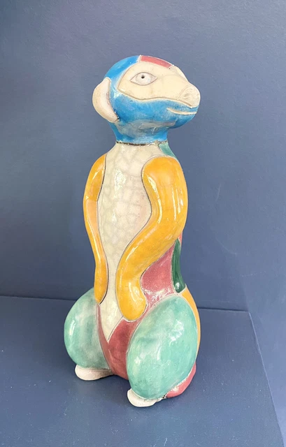Handmade In South Africa Raku Meerkat