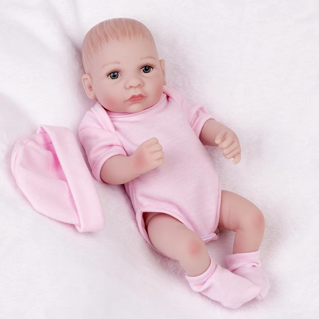 Full Body Soft Vinyl Silicone Reborn Baby Dolls Realistic Newborn Girl Doll XMAS