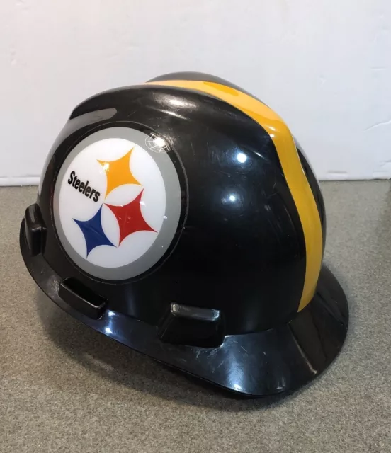 Pittsburgh Steelers Hard Hat MSA Type I Protective Helmet Medium NFL Licensed