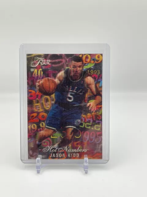 🏀 1995-96 Flair Hot Numbers Jason Kidd Fleer Rare 90s Insert