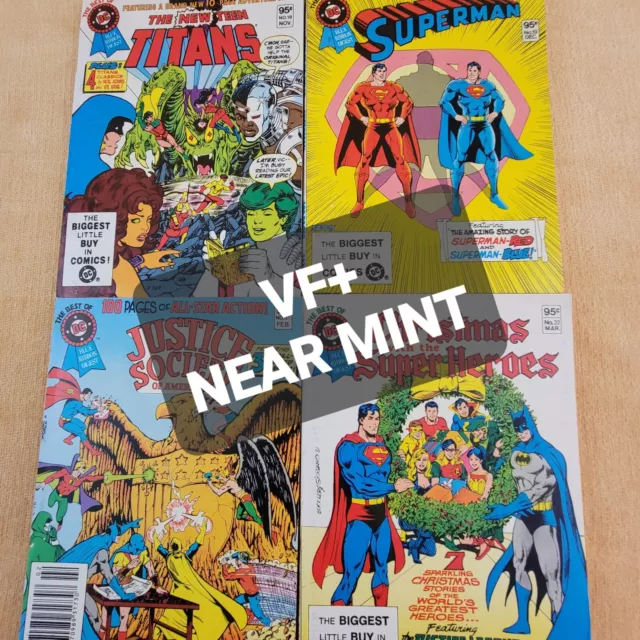 #18,19,21,22 Best Of DC Blue Ribbon Digest Teen Titans Justice Society 1981-1982
