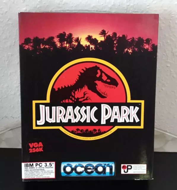 Ocean Jurassic Park  IBM PC - MS DOS-  3.5" Disketten - Big Box - 1993