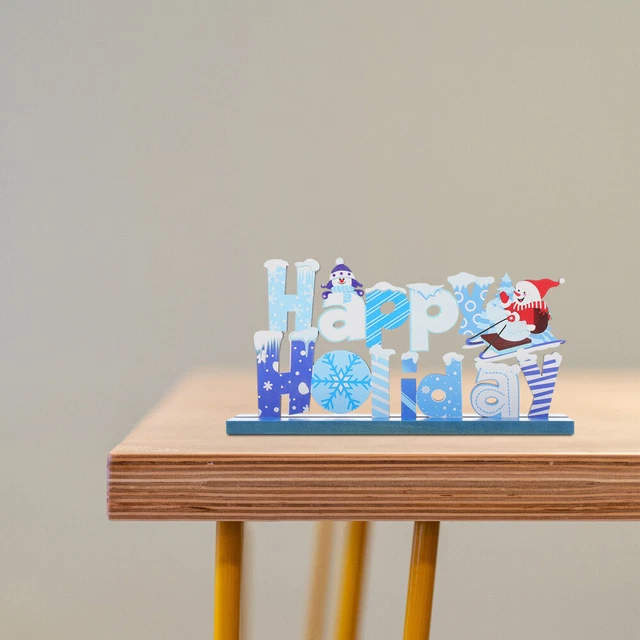 Set 3 Lanterne in Legno in Metallo pupazzo bianco argento quadro