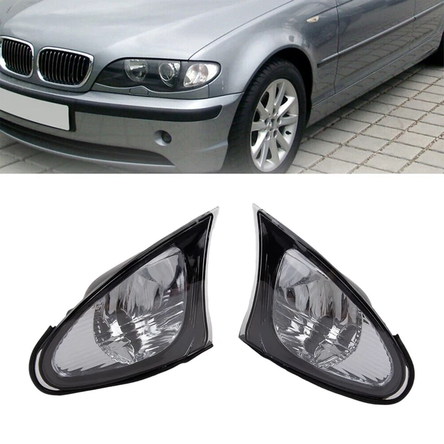 Paire De Feux D'Angle Avant Clignotants Pour BMW E46 Série 3 4 Portes 2002-2005 - Remplacement Latéral