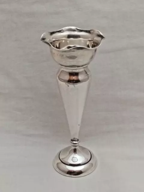 Antico vaso Chester argento con gemma singola, 1912,