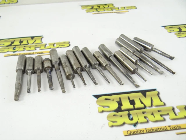 16 Assorted Hss Boring Bars 3/8" Shanks Bokum ++