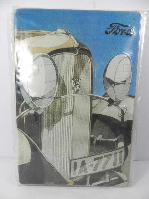 Letrero de Metal Ford Nostalgia, 30CM, Extra Grueso Chapa
