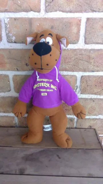 Genuine Branded Scooby-Doo with Purple Hooded Top Large Plush Stuffed Toy