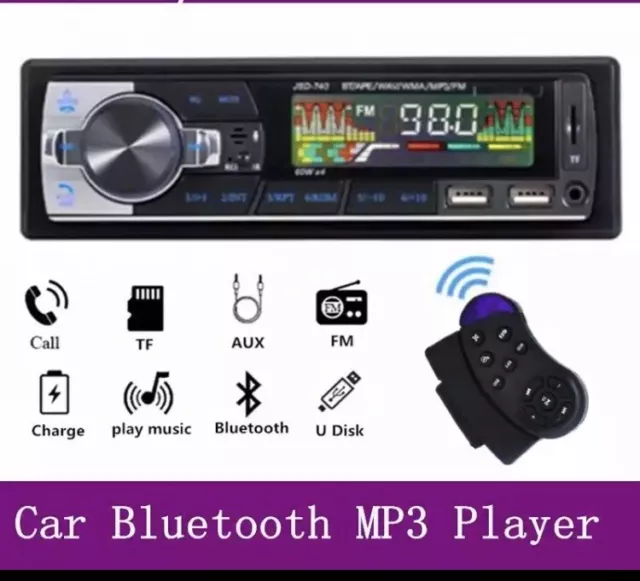 Autoradio Bluetooth 5.0, FM/AM Poste Radio Voiture Bluetooth Mains Libres  avec Télécommande, Supporte 2 USB/AUX in/SD/TF/WMA/WAV/MP3 Player, Autoradio  1 DIN Radio Stéréo 4x65W Soutien iOS Android : : High-Tech
