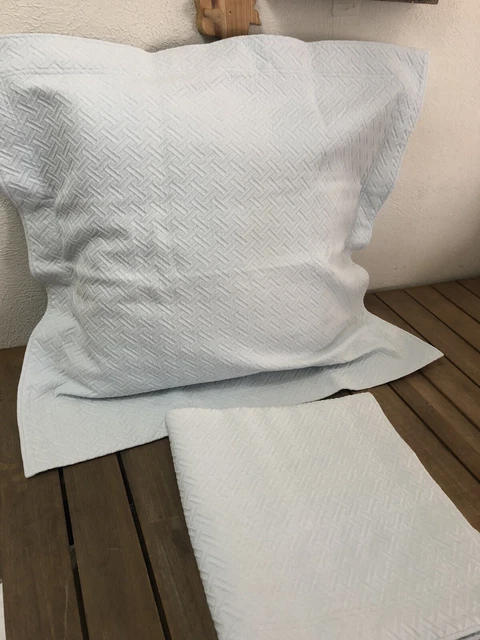 Neiman Marcus Blue Euro Shams 25x25" Set of 2 Chevron 100% Cotton Isreal NWOT Neiman Marcus Blue Euro Shams 25x25" Set of 2 Chevron 100% Cotton Isreal NWOT