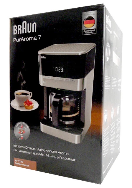 Braun KF 7120 PurAroma 7 Filterkaffeemaschine silber/schwarz