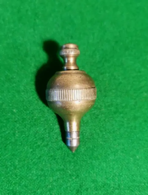 Lovely  Antique Brass Plumb Bob, with steel pointer