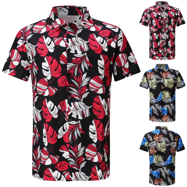 Rodeo Shirts Men Fashion Men's Spring Summer Casual Beach Printed Short Sleeve
