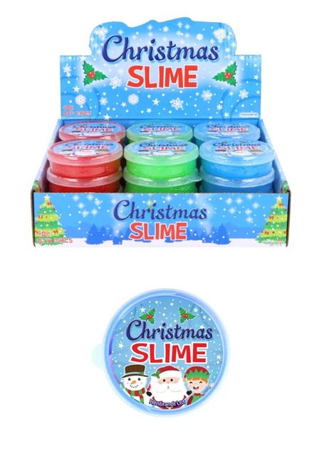 Bulk Wholesale Job Lot 192 Christmas Slime Tubs Toys Stocking Filler XMAS