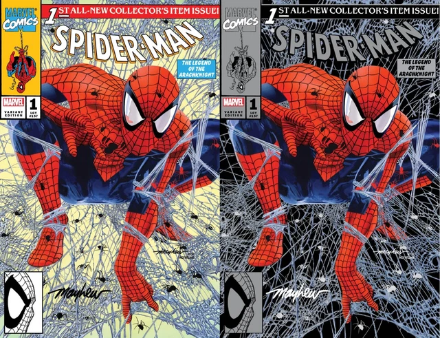 SPIDER-MAN #1 (2022) Mike Mayhew Studio Variant Cover A & B Signed with COA