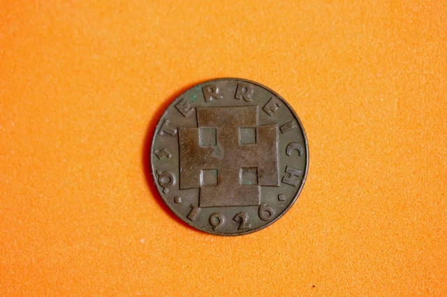 1926 Austria 2 Groschen Bronze Coin #M17414