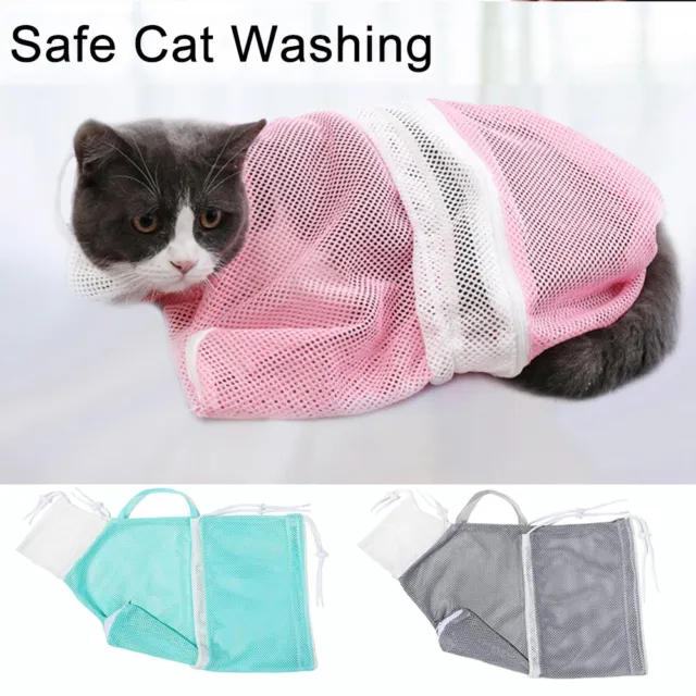 der Uñas malla antiarañazos ducha natación cuidado bolso de mano para gatos