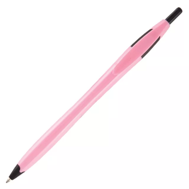 Promotional Stratus Brights Click Pens Printed with Your Logo in Black -500 Pens 3