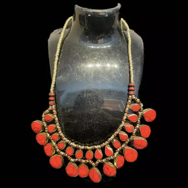Ancient Near Eastern Red Stone Necklace (1)
