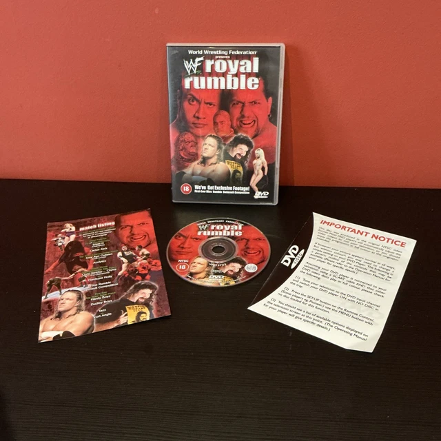 WWF ROYAL RUMBLE 2000 DVD (2000) Triple H Stone Cold Mick Foley WWE ...