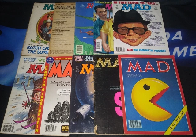 MAD Magazine Reader-Good condition Lot Of 10 video game star irving Pac #rr1