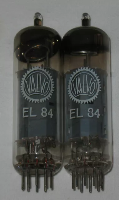 2x Tube Valvo  EL84 EL 84 6bq5 Audio End Tubes  matched pair for tube amp