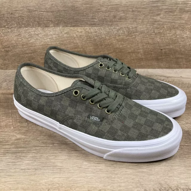 VANS Vault OG Authentic LX Checkerboard Grape Olive Mens Sz 9 Womens 10.5 NEW