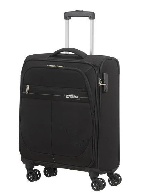 TROLLEY AMERICAN TOURISTER deep dive trolley 55/20 tsa BLACK GREY PIC
