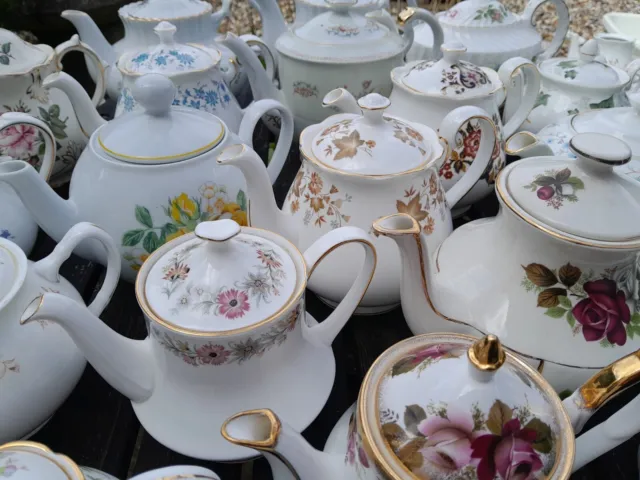 💕Vintage Afternoon China TEA POTS Teapot - Choose - Wedding/Party/Baby Shower💕