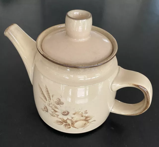 Vintage DENBY Memories/Images Floral 2 pint Tea Pot & Lid height 18 cms In VGC