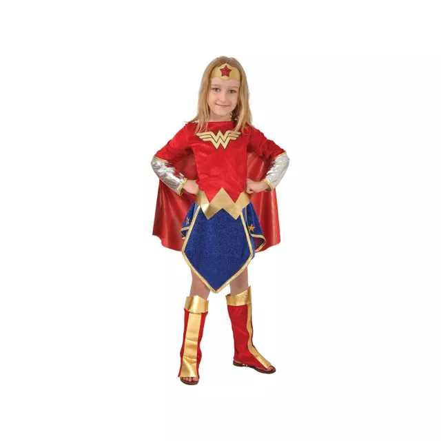 Ciao Costume Completo Wonder Woman Bambina Prodotto Originale DC Comics