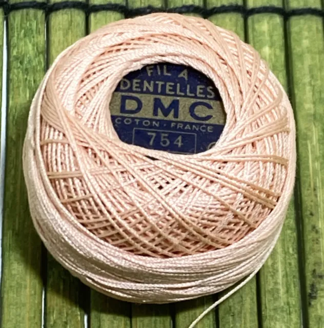 DMC Fil A Encajes Crochet Algodón Cordones Hilo de Tatuaje 5g Nuevo de Edición Rosa Cálido 754