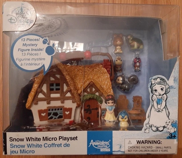 DISNEY STORE ANIMATORS' Collection Littles Snow White Micro Playset