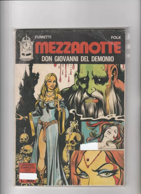 fumetto horror mezzanotte numero 5 edifumetto 1975 copertina romanini
