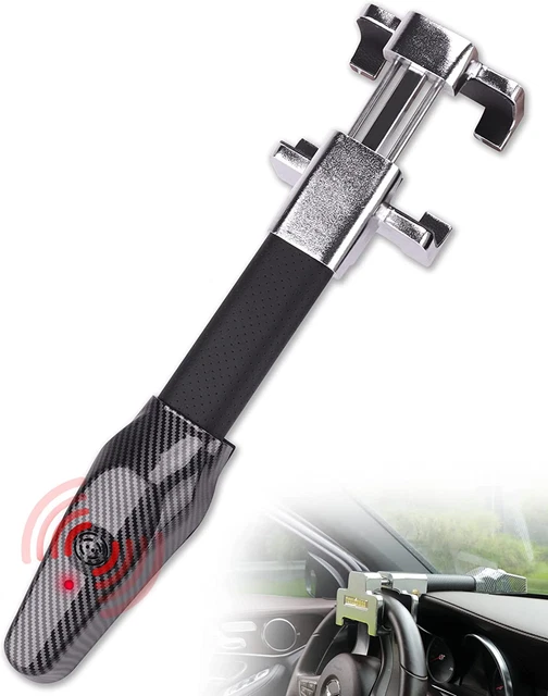 Lenkradkralle mit 120dB Alarm, Einziehbar, Universelle Passform, Silber