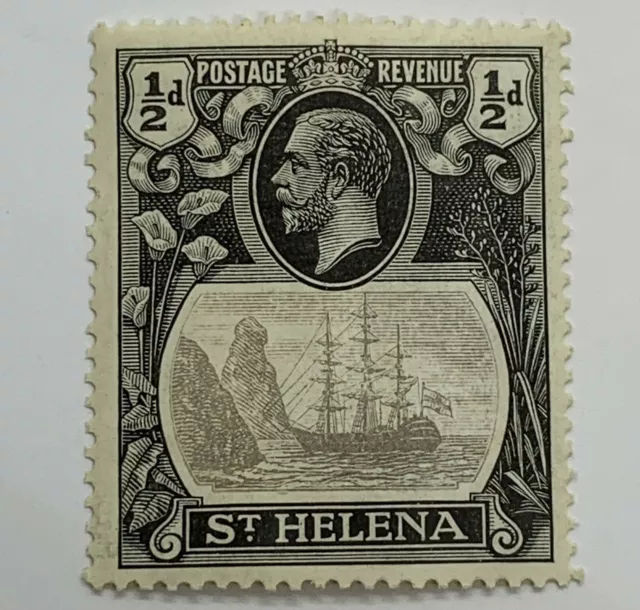 1923 St. Helena 1/2 Mint Stamp #79 Mh Og King George V