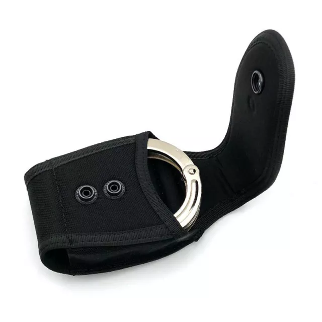 Tactical Heavy Duty Handcuff Case Pouch Single Snap Belt Loop Cuff Holder
