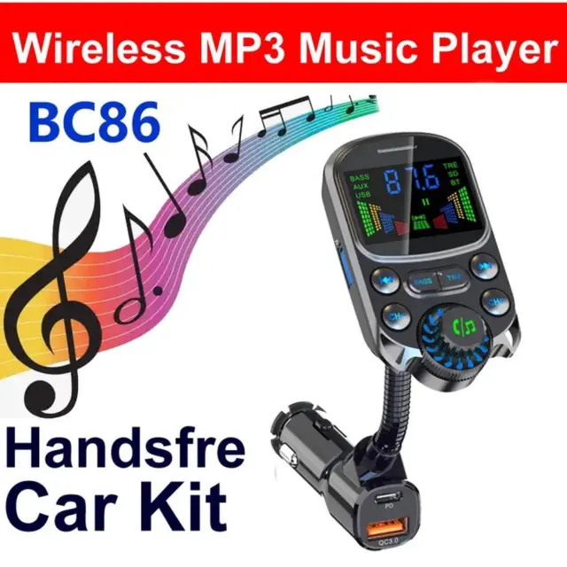 Car Mp3 Player USB Flash Drive Card Bluetooth Quick Fm Charge K8 C1Q0 A7D4