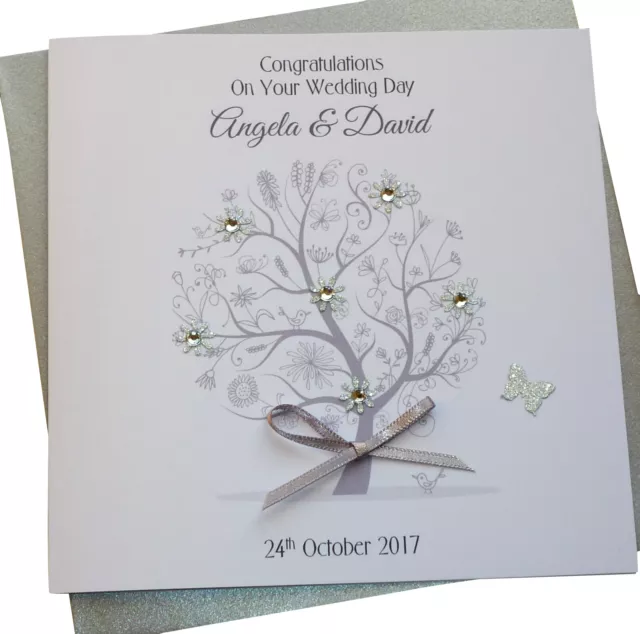 Personalised Handmade Wedding Card