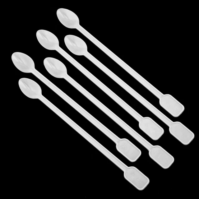 6pc Reusable Micro Mini Tiny Spoon Scoop Pick Up Small Items or Fish Feed Feeder