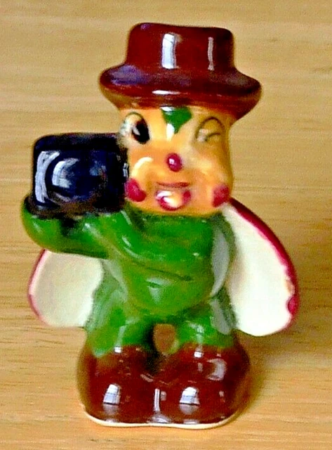 VINTAGE Anthropomorphic Miniature Photographer LadyBug Fellow_Tiny Camera_Fedora