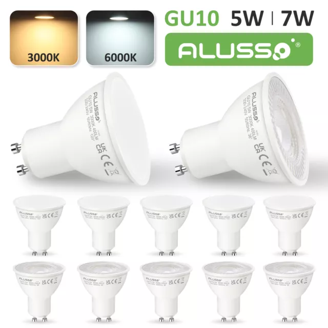 4-40Pack LED GU10 Light Bulbs 5W 7W Warm Cool Day White Down Spotlight 230V UK