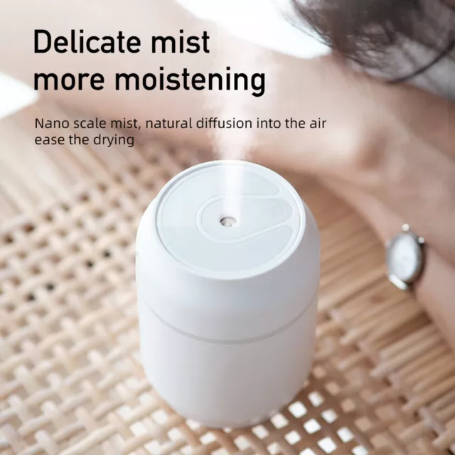 Can Air Humidifier Diffuser Electronic LED Spray Purifier (White) FR 2