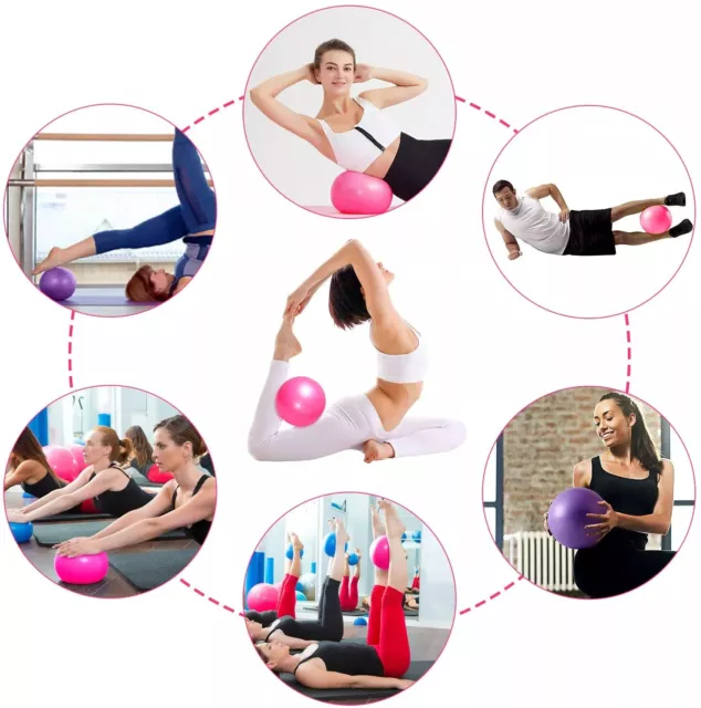 Pilates Balls Yoga Ball Anti Burst Balance Pregnancy Fitness Exercise Balls 25cm 3