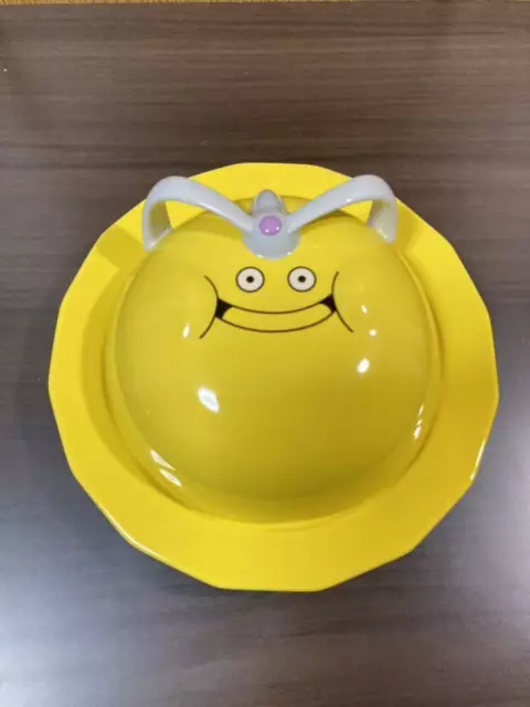 Dragon Quest Golden Slime Plate With Lid Ceramic Refill japan