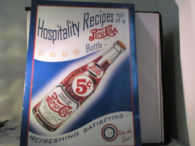 Nostalgic Pepsi Tin Sign, US Made (Brand New)