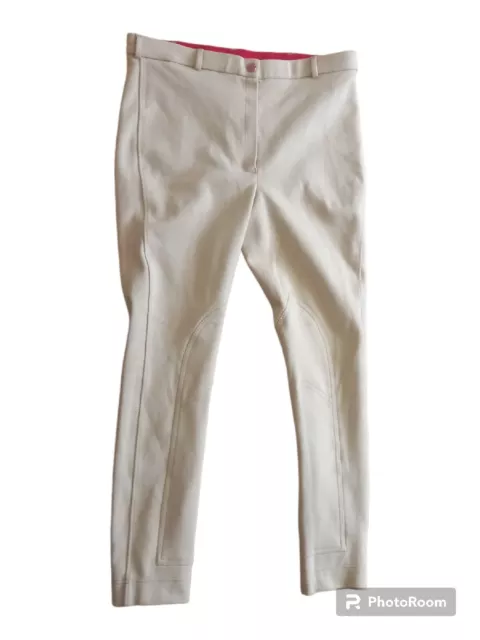 BRIDLEWAY. Equestrian Jodhpurs. Beige. Cotton Blend. Size 34. Horse Riding.