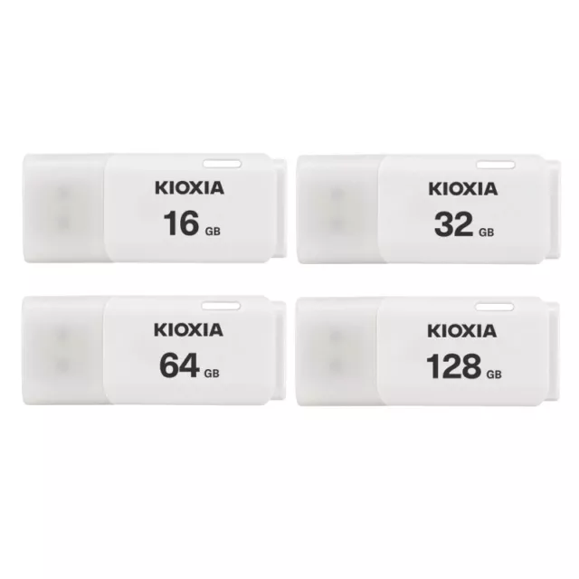 Kioxia TransMemory U202 128GB 64GB 32GB 16GB USB 2.0 Flash Pen Drive Thumb Stick