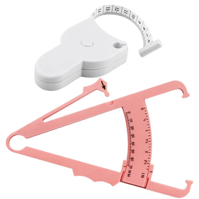 Skin Caliper Test Skin Caliper Fat Waist Ruler Digital Tape Measure Handheld